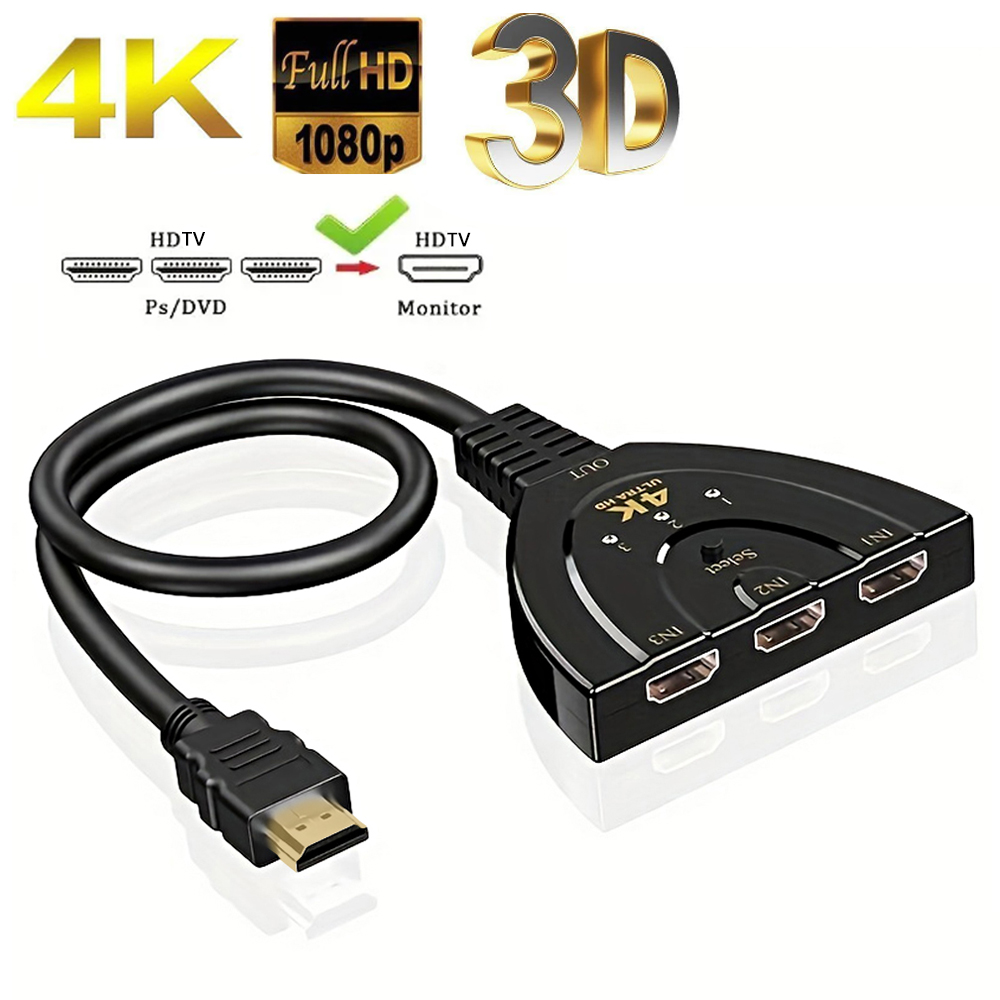 Hdmi Cable - 4K * 2K 3 พอร์ต HDTV