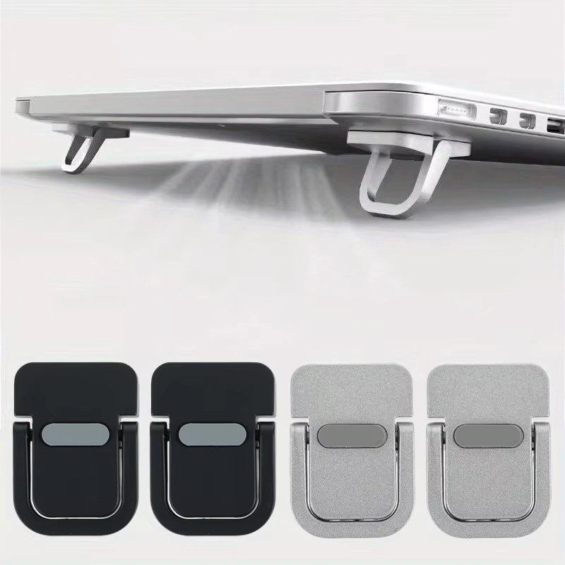 Laptop Stand - ขาตั้งแล็ปท็อปแบบพับได้ปรับระดับได้ ขาตั้งขนาดเล็ก บางเฉียบ พกพาสะดวก รองรับการระบายความร้อน ขาตั้งแบบซ่อนสำหรับ
