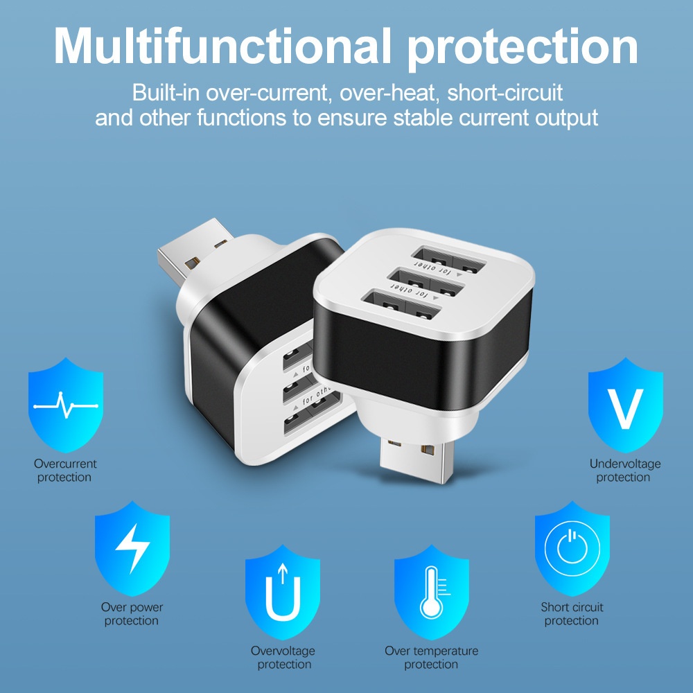 3 พอร์ต USB สล็อตอะแดปเตอร์ US - Laptop Charger บทวิจารณ์และราคา