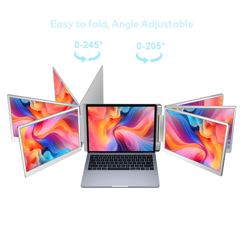 จอภาพพกพาแบบสองจอ LCD ขนาด 14  - Laptop Stand บทวิจารณ์และราคา