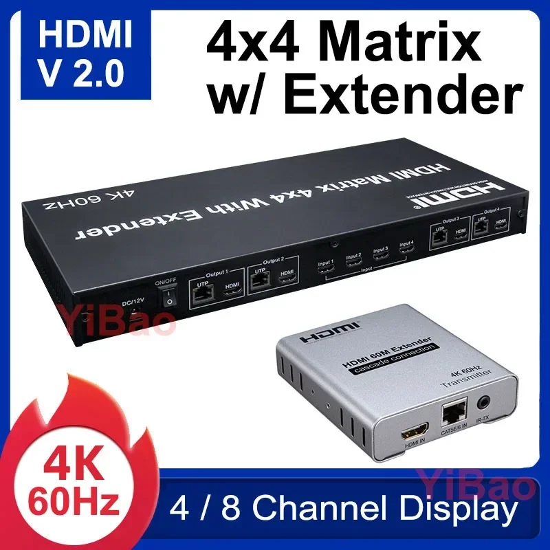 เมทริกซ์ HDMI2.0 4x4 ความละเอี - Hdmi Cable บทวิจารณ์และราคา